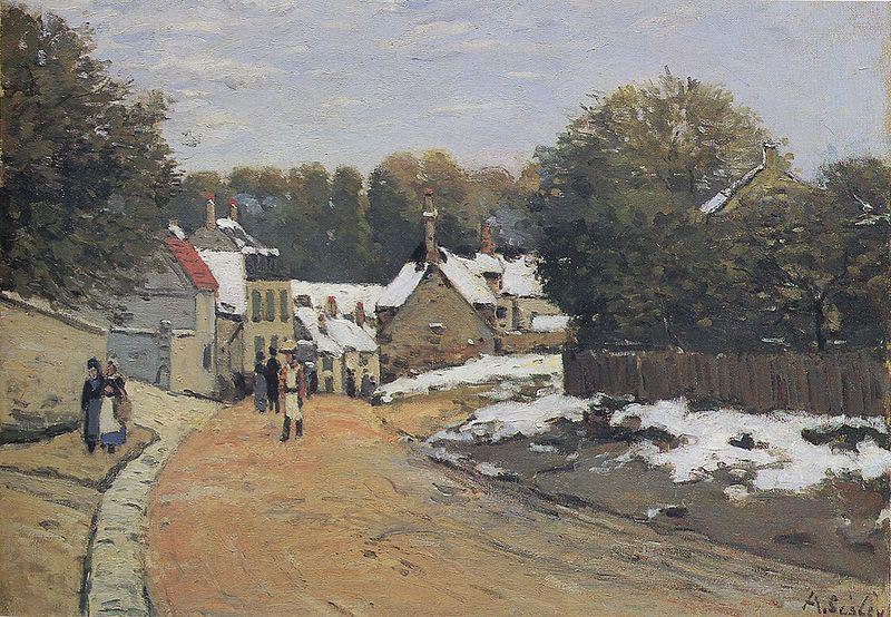 Alfred Sisley Early Snow at Louveciennes, China oil painting art